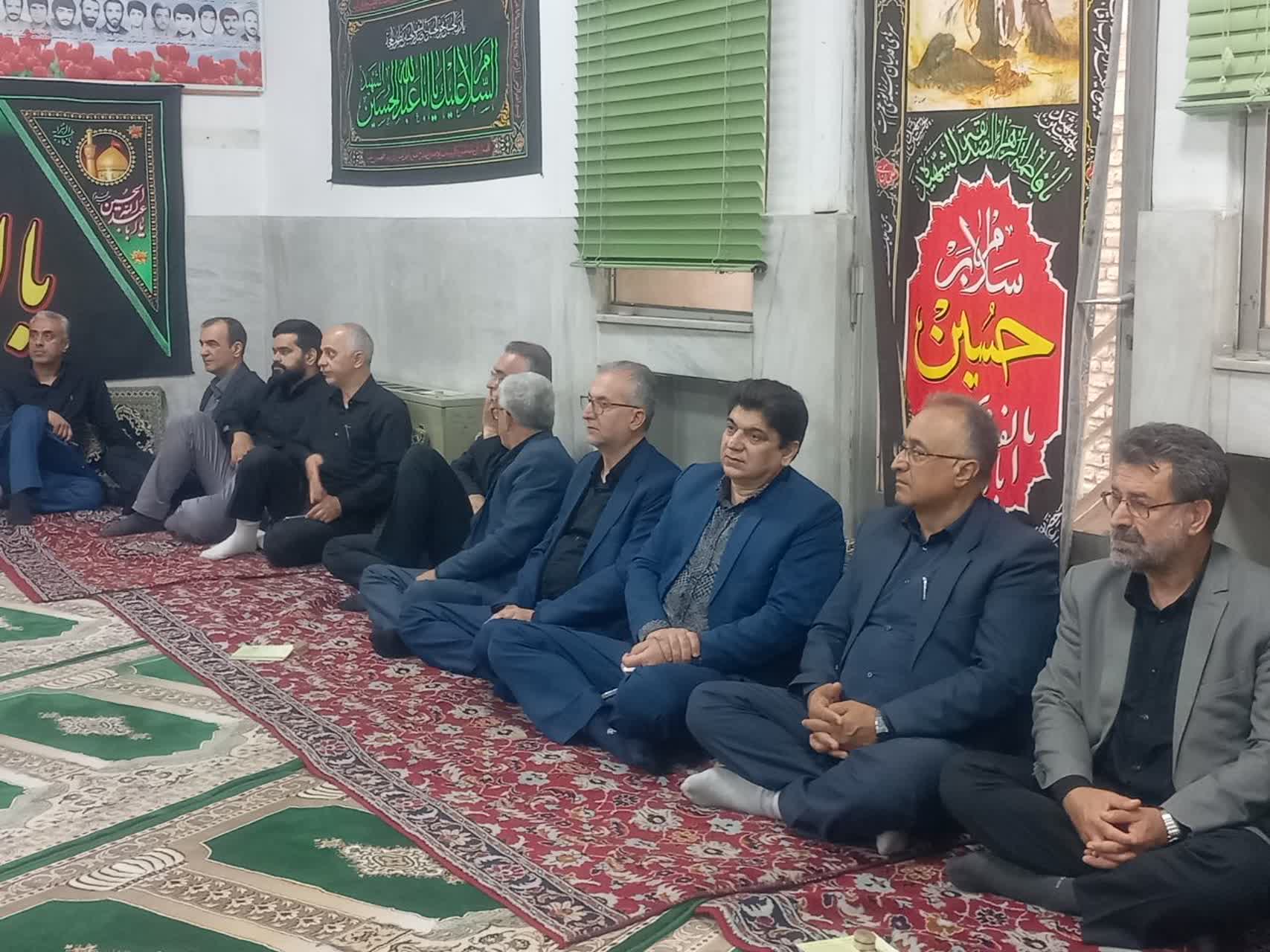 برگزاری مراسم عزاداری حضرت اباعبدالله الحسین (علیه ‌السلام) در سازمان جهاد کشاورزی مازندران
